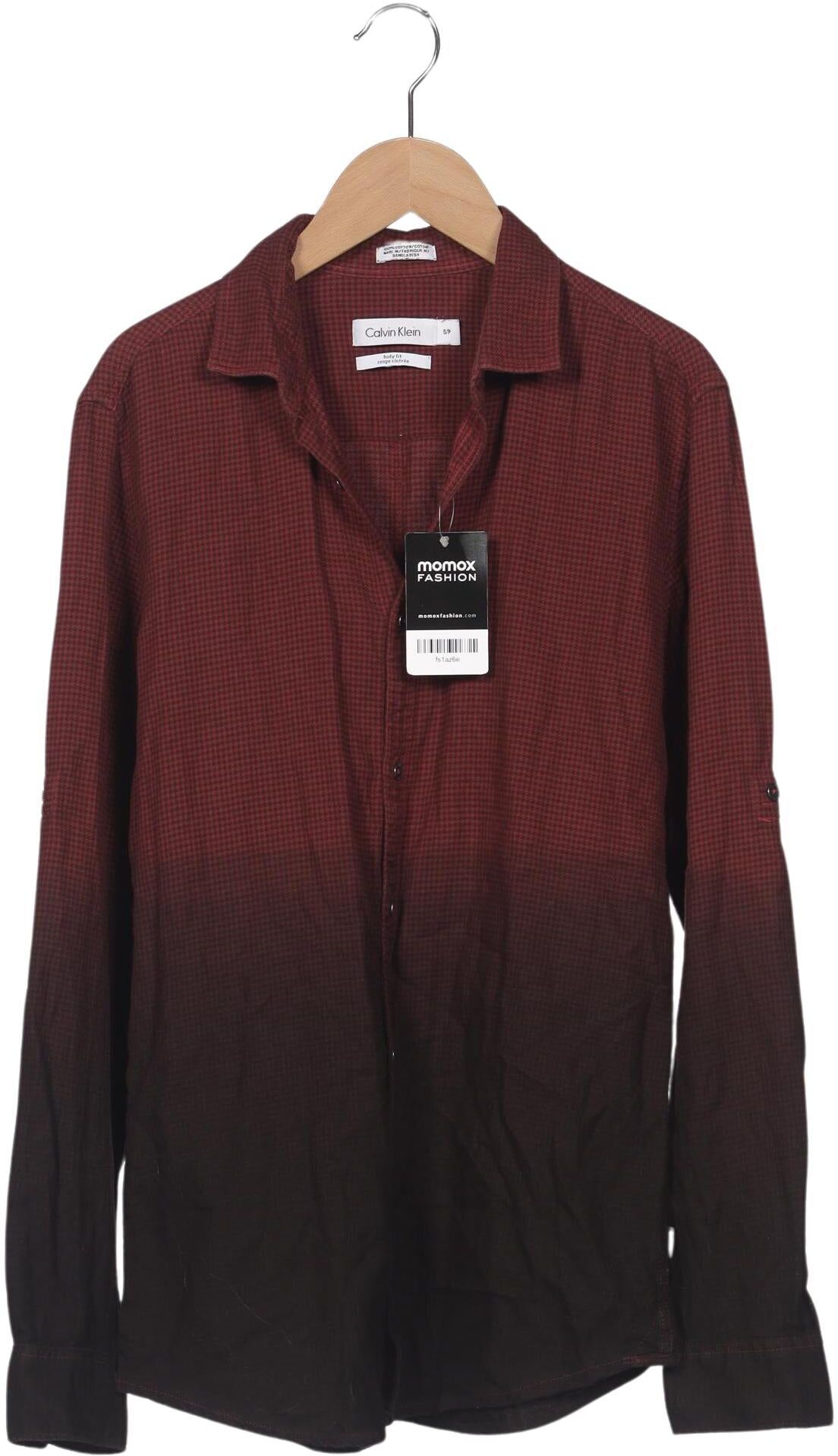 Calvin Klein Herren Hemd, Mehrfarbig, Gr. S, Baumwolle - Second Hand