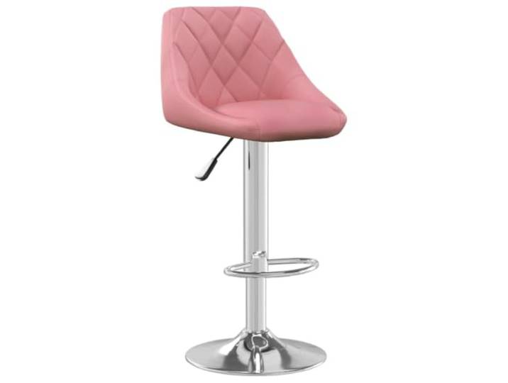 GHVBNMF Barhocker Rosa Samt Höhenverstellbar Drehbar Barstuhl Stufenlos höhenverstellbarer Thekenstuhl mit Samtbezug und Fußstütze für Küche, Esszimmer oder heimischen Barbereich.
