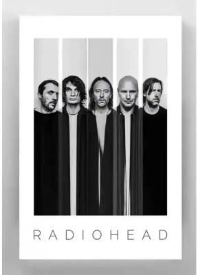Uplift Essentials "Radiohead ""The Bends"" Album Poster Alt Rock Music Cover Wall Art Canvas Painting For Home And Bar Decor style 12 16x24 In"