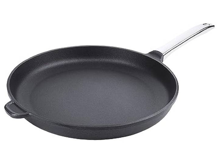 Contacto Aluminiumguss-Pfanne 32 cm flache Form mit Titan-Alu-Beschichtung