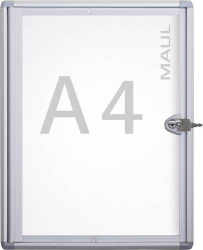Maul Schaukasten MAULextraslim Verwendung für Papierformat: 1 x DIN A4 Innenbereich 6820108 Aluminium Silber 1St.