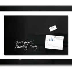 Sigel GL130 Glas-Magnettafel / Magnetboard Artverum, 48x78 cm, schwarz
