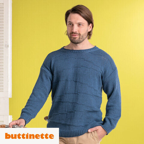 Strickanleitung – Herrenpullover aus Woll Butt Linda