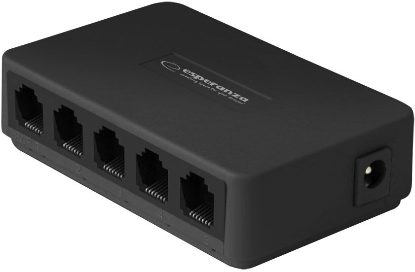 Switch GIGABIT 10/100/1000Mbps (5 Puertos) - ESPERANZA