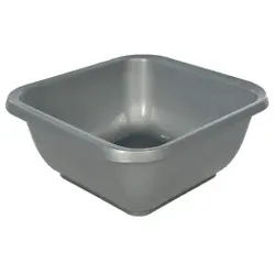 Spül/Allzweckschüssel silb. 10l Serie 2000, 34x34x15,5cm