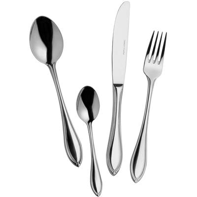 Besteck-Set MULEX "Boston", silber (edelstahlfarben), 60 tlg., Edelstahl 18/0, Essbesteck-Sets, spülmaschinengeeignet