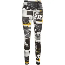 Reebok, Damen, Tights, Meet You There AOP Trainingstight Damen (S), Schwarz, Weiss