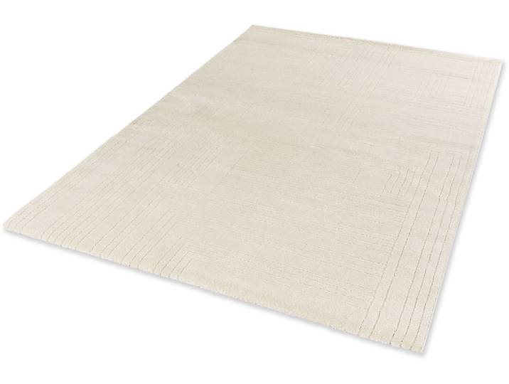 Teppich Pure 6317-242 , beige (creme), B:80cm H:22mm L:150cm, Kunstfaser, SCHÖNER WOHNEN-KOLLEKTION, Teppiche, Teppich, Kurzflor, Hoch Tief Struktur, Wohnzimmer, Schöner Wohnen Kollektion