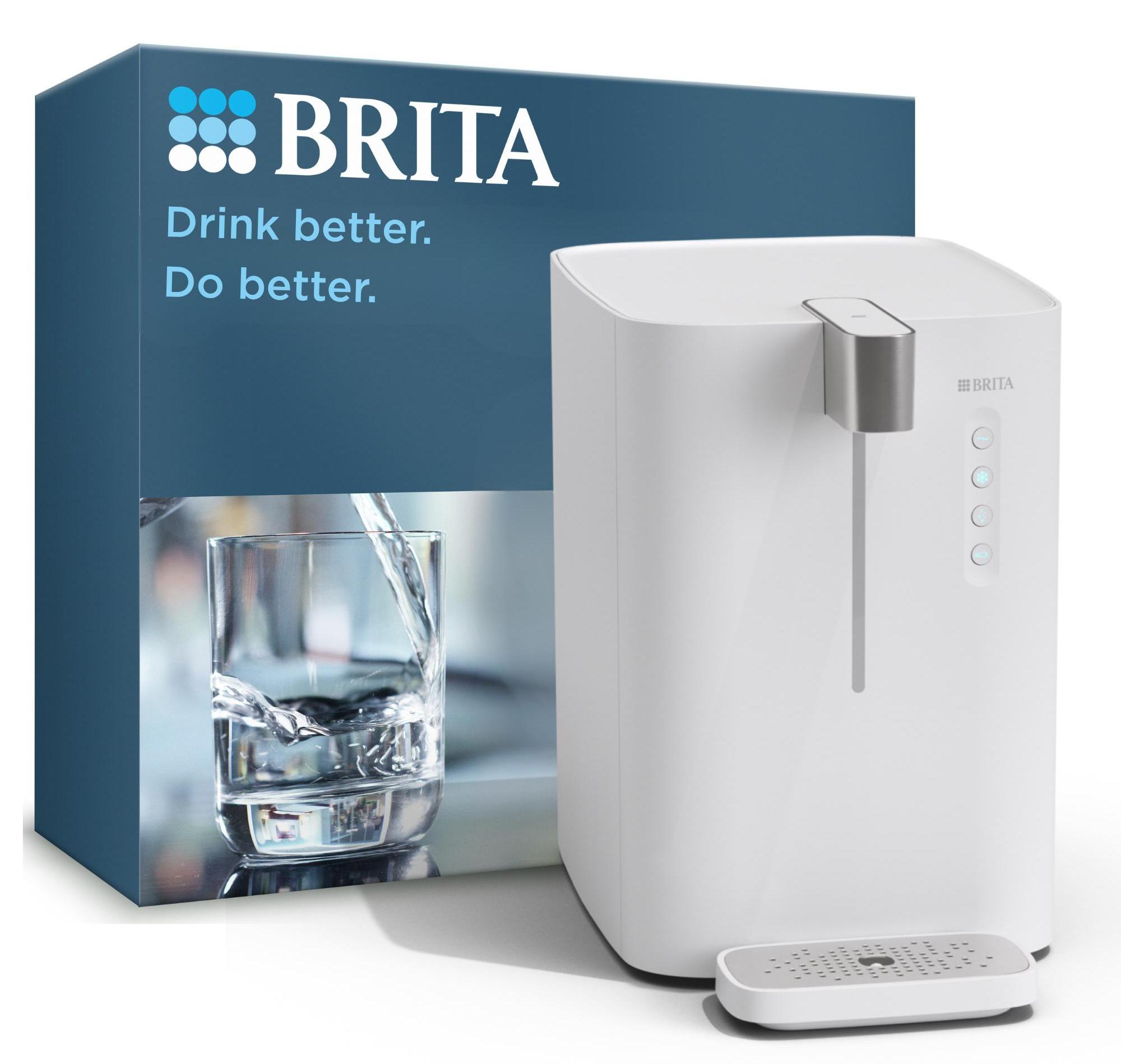 BRITA yource pro top Wasserspender mit CO2-Zylinder, P3000-S Filter kühl/sprudel