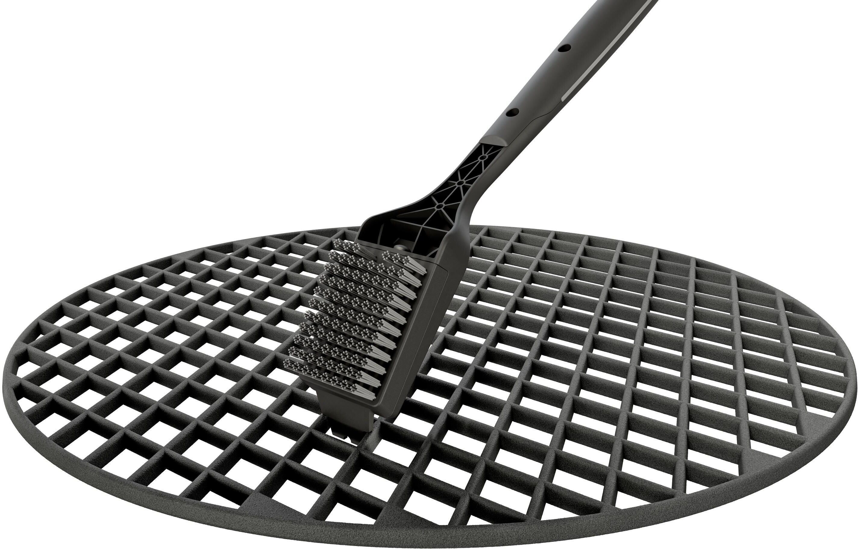 Grillbürste OUTDOORCHEF "Gross, 44.5 cm", schwarz, B:6cm H:44,5cm, Edelstahl, Kunststoff, Reinigungsbürsten, Grillbürste schwarz Einheitsgröße