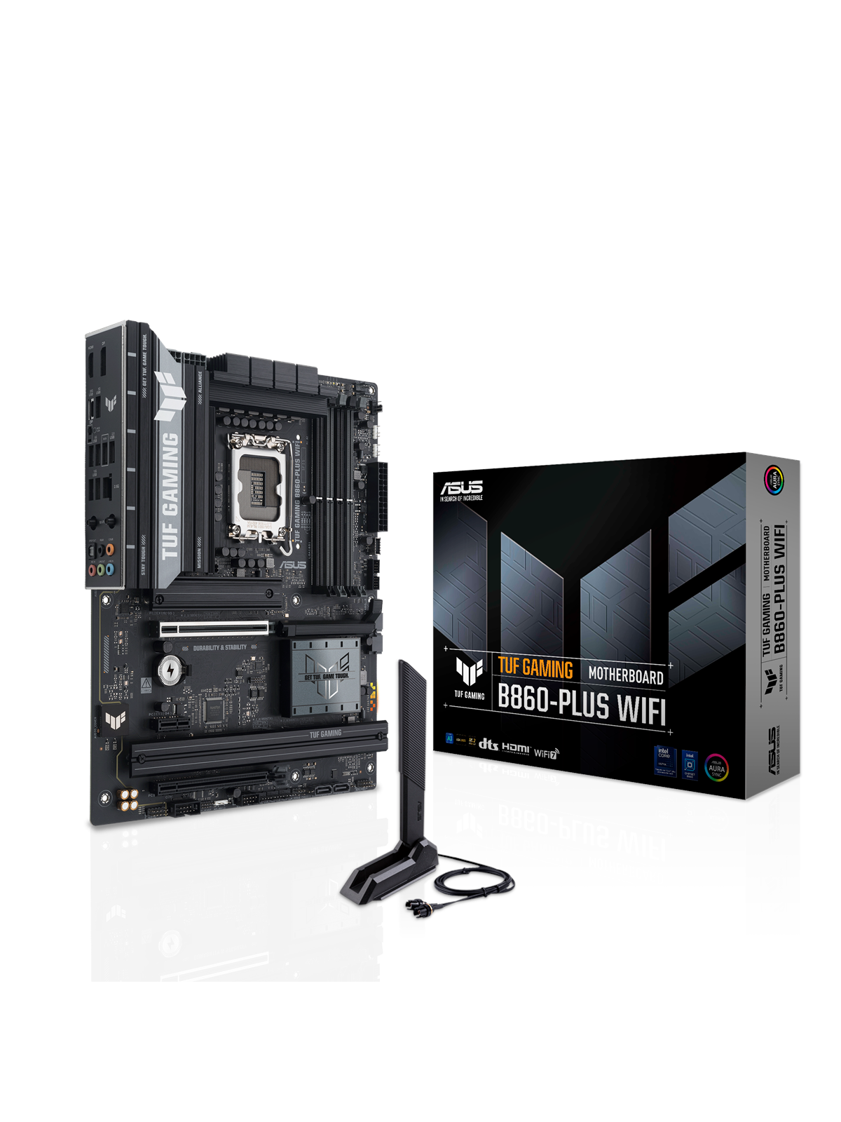 ASUS TUF GAMING B860-PLUS WIFI Mainboard - Intel B860 - Intel LGA1851 - DDR5 RAM - ATX