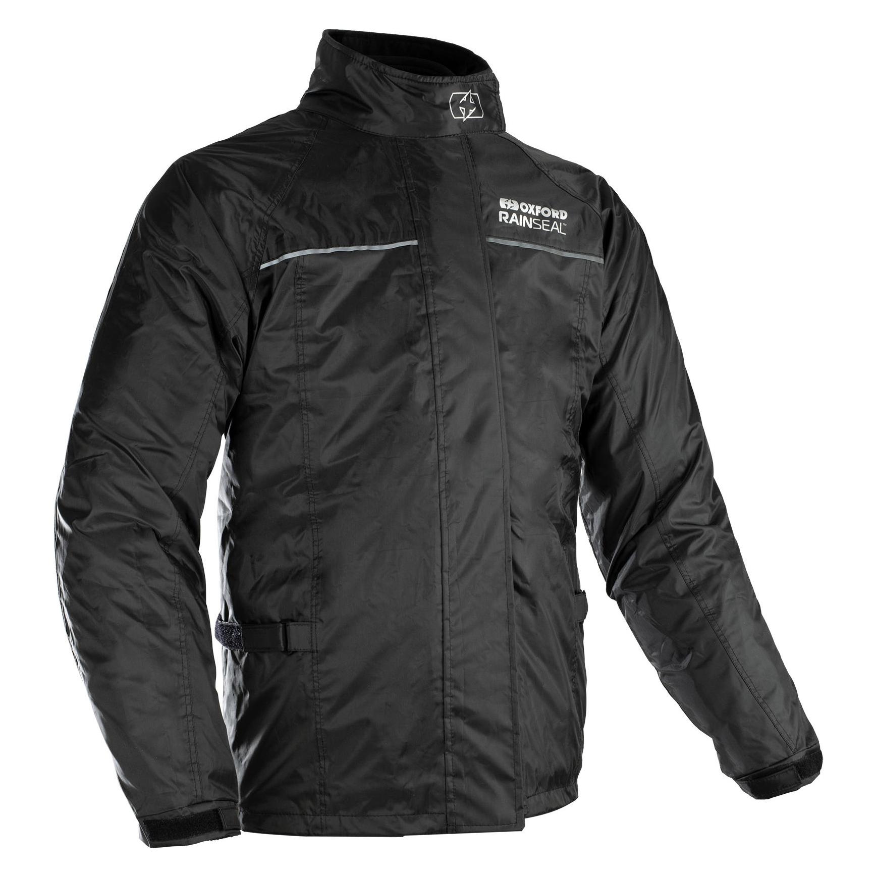 Oxford Products Rainseal Over Jacket Motorrad Nasswetterausrüstung, Schwarz, 5XL, Schwarz, 5X-Large (Damen, Herren, 5XL) (RM2120015XL)