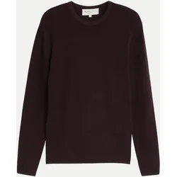 Basic Strickpullover Braun M