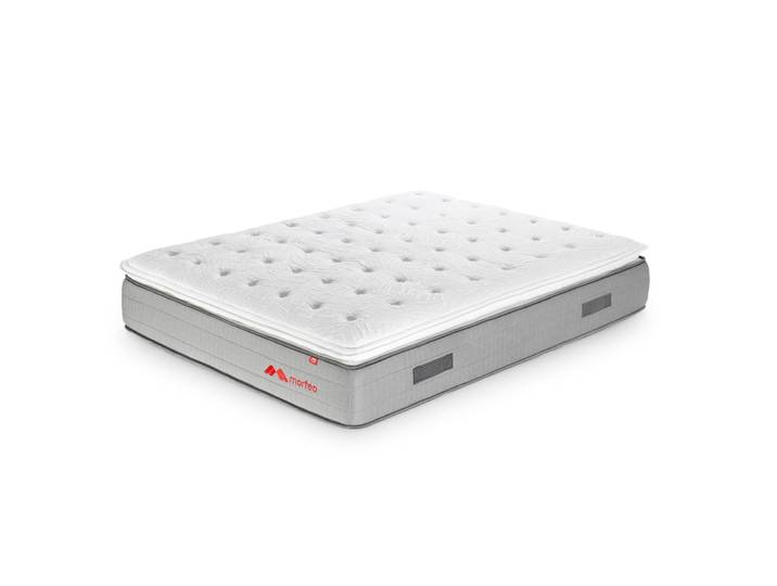 Matelas 200x200 cm latex naturel et coton bio, fermeté moyenne