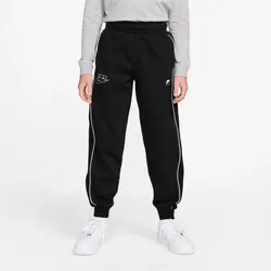 NIKE Air Fleece Jogginghose Kinder 010 - black/white/white M (137-147 cm)
