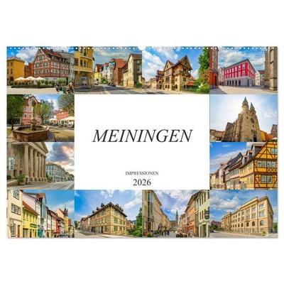 Meiningen Impressionen (Wandkalender 2026 DIN A2 quer), CALVENDO Monatskalender