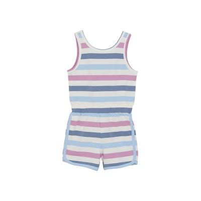 Jumpsuit COLOR KIDS "Jumpsuit COJumpsuit - AOP", Mädchen, Gr. 122, N-Gr, bunt (orchid), Obermaterial: 95% Baumwolle CO. 5% Elasthan EL., Overalls Jumpsuit