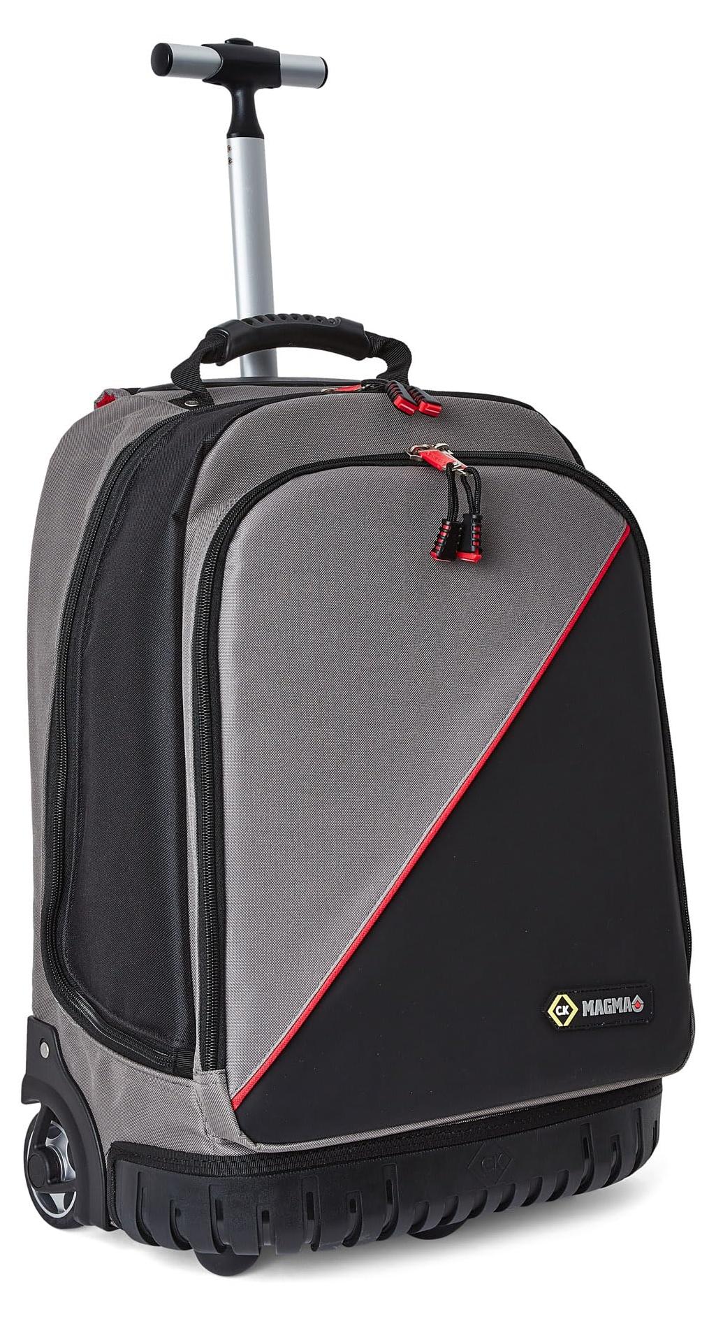 Werkzeugtasche, Rucksack-Trolley, Plus-Ausführung - 39 Fächer - 55x24x38 cm