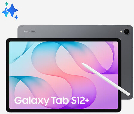 Samsung Galaxy Tab S12+, WIFI, 12GB+256GB, Display 12.6'', Gray, Galaxy AI, Batteria 11.600 Mah