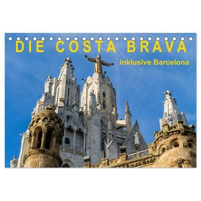Costa Brava – inklusive Barcelona (Tischkalender 2027 DIN A5 quer), CALVENDO Monatskalender