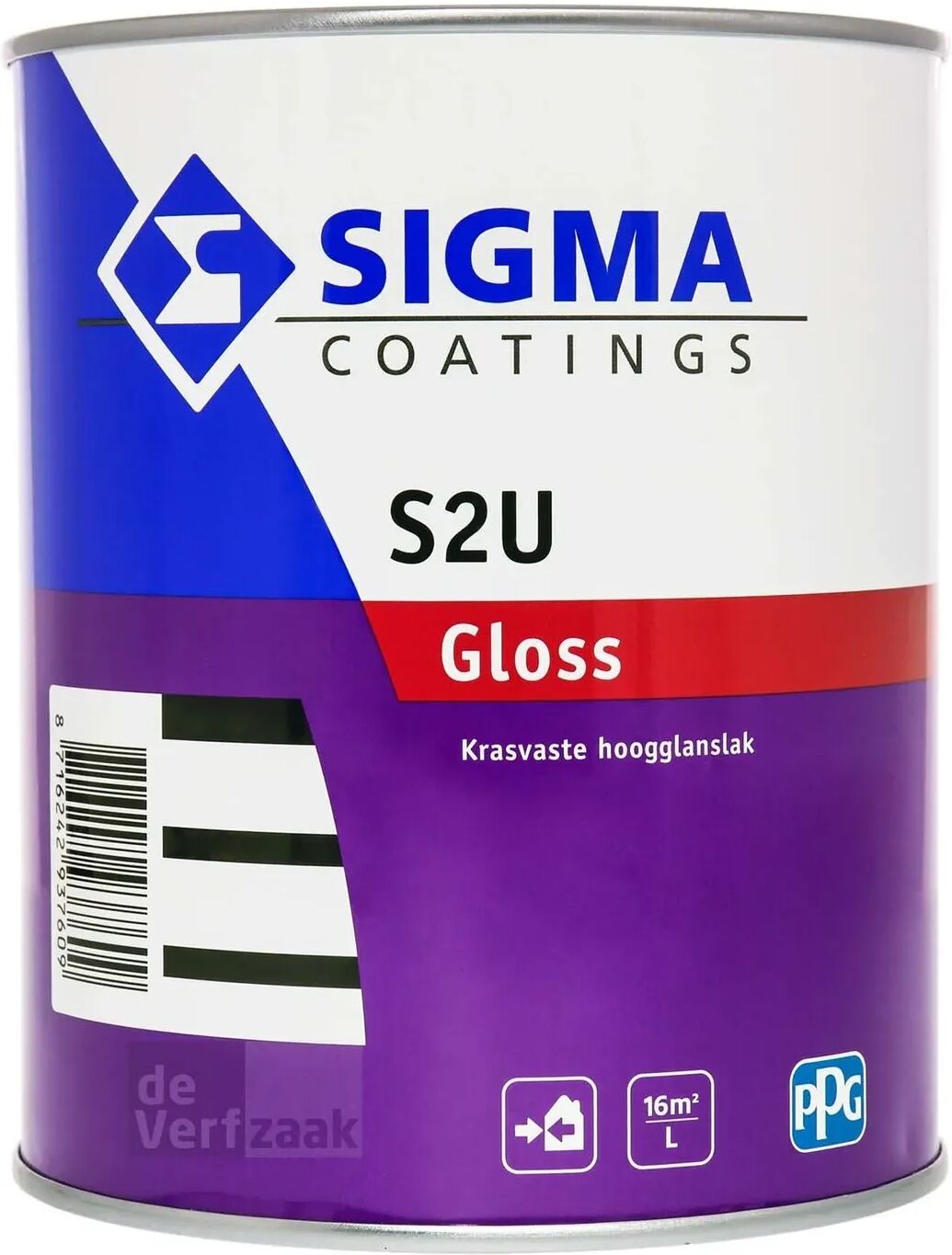 Sigma S2U Gloss - 2,5 Liter - Wit / Kleur   8716242937616   Verf