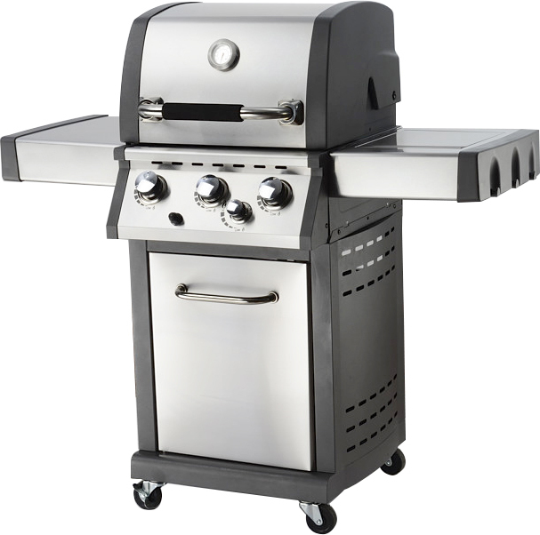 El Fuego Edelstahl Gasgrill "Hartford" AY434, 3 Hauptbrenner + Seitenbrenner