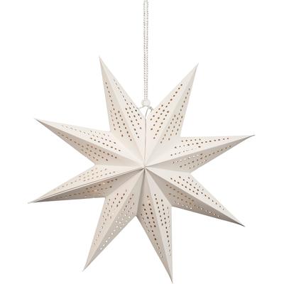BONETTI LED Stern "Weihnachtsstern", weiß, Ø 45cm, 1 Stk., Leuchten, Ø ca. 45 cm, Papierstern, mit 9 Spitzen, Weihnachtsdeko