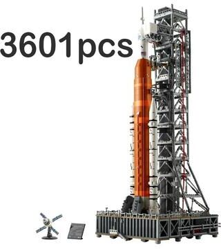 Uplifted Finds 3601pcs Artemis Space Launch System Rocket Puzzle Model Building Kit no Light