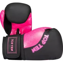 TOP TEN Boxhandschuhe „Dragon“, Größe 12 oz in Schwarz Schwarz
