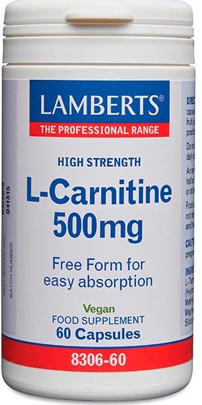 Lamberts L-Carnitine 500 mg 60 caps