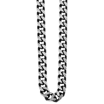 Kette ohne Anhänger ADELIA´S "Herren Edelstahl Panzerkette Halskette" Gr. 43, silber, Halsketten, Herren, 43, Edelstahl