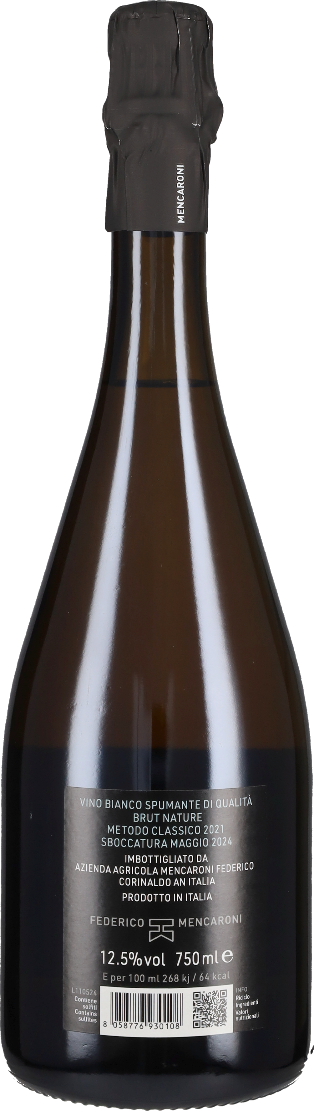 Mencaroni Federico Verdicchio dei Castelli di Jesi Metodo Classico Nature Federico Mencaroni