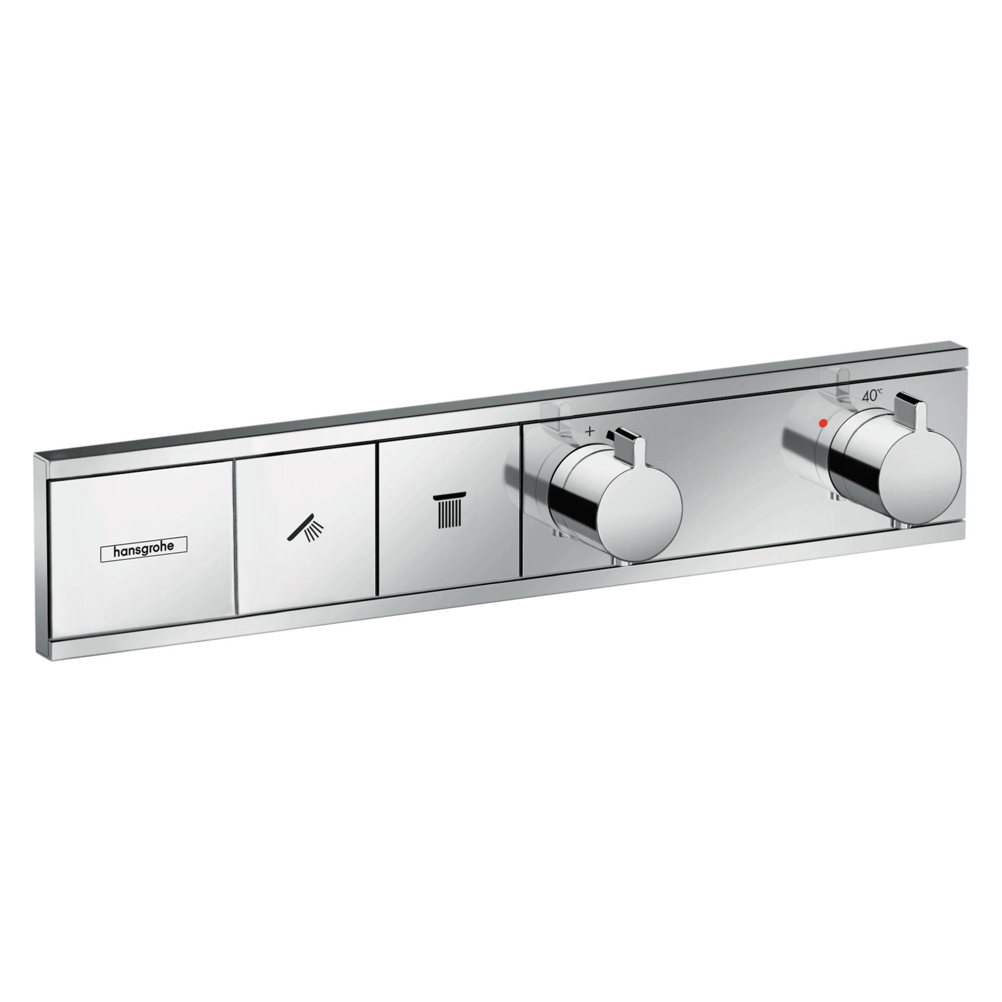 hansgrohe HG Fertigmontageset RAINSELECT f UP-Thermostat 2 Verbraucher chrom (15380000)