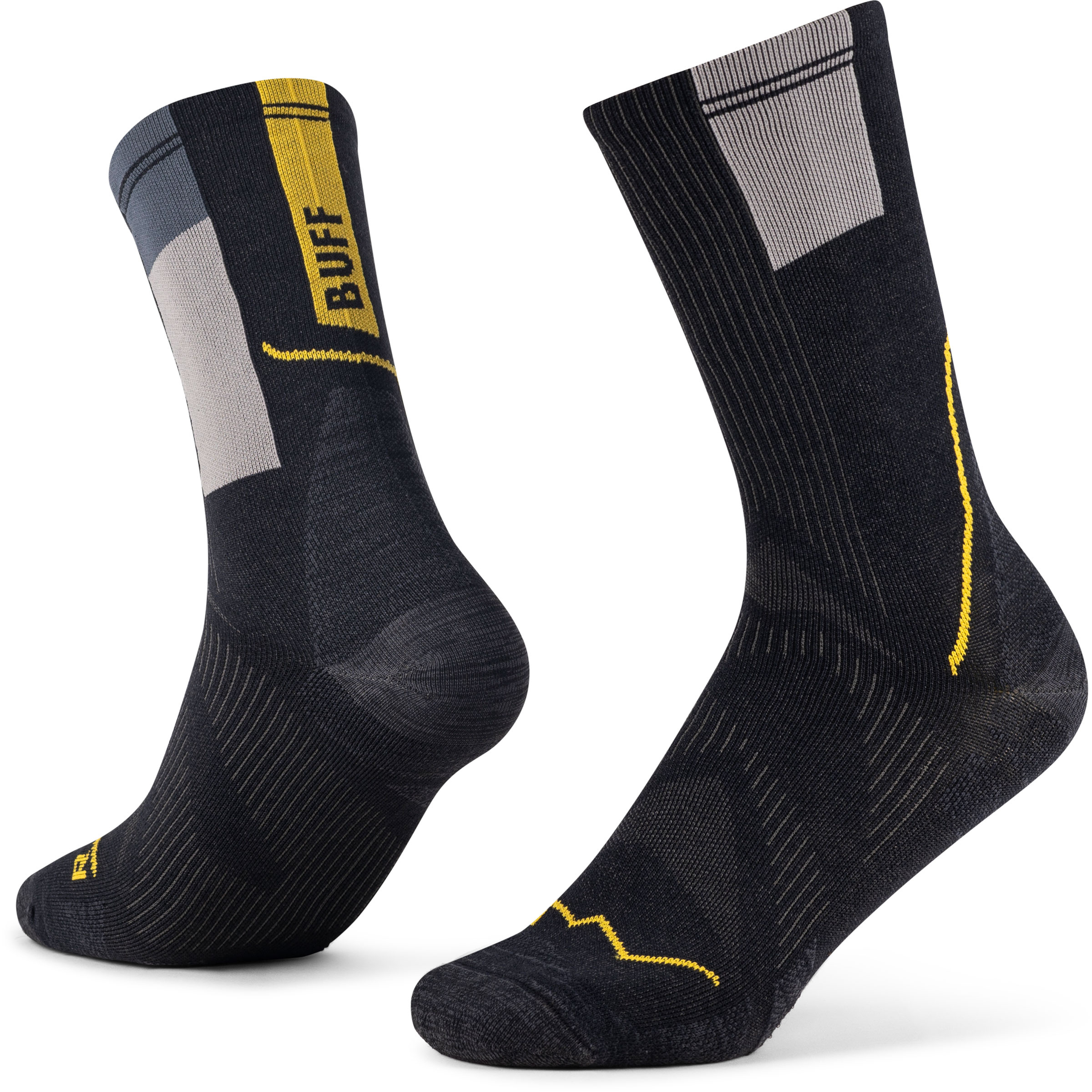 Buff Coolnet Crew Laufsocken schwarz Größe 45 Laufen | Trailrunning Widerstandsfähig