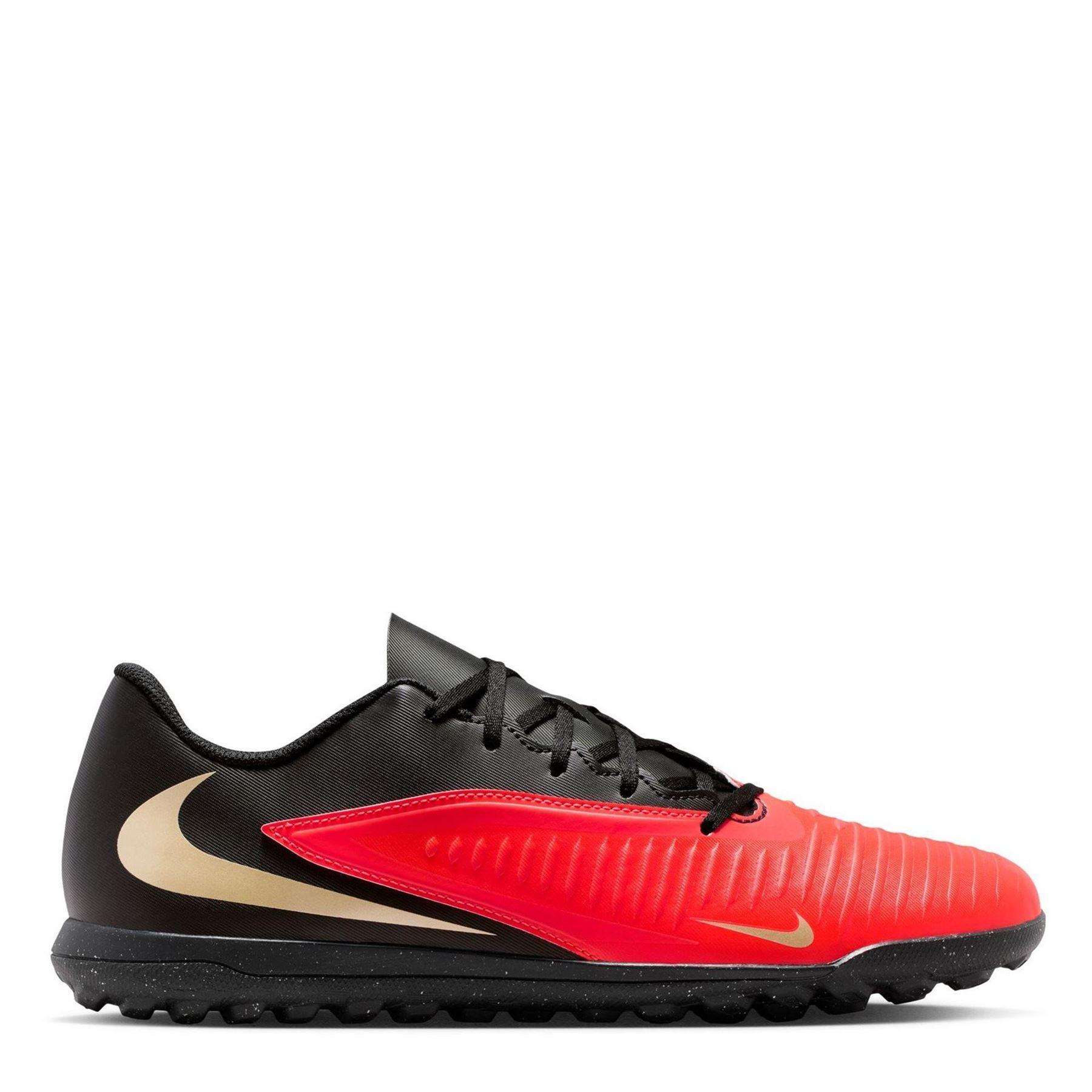 Nike - "Phantom 6" Fußball-Stiefel für Herren/Damen Unisex, Flach (Rot/Schwarz)