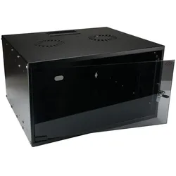 EFB Elektronik Wandgehäuse (12 HE, 19 Zoll Rack), Serverschrank, Schwarz