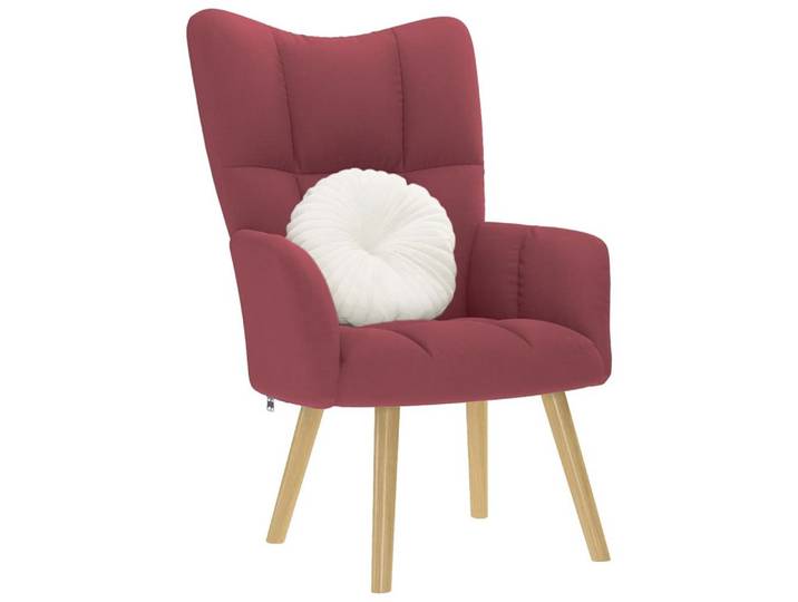 vidaXL Relaxsessel, Relaxsessel Stoff Weinrot