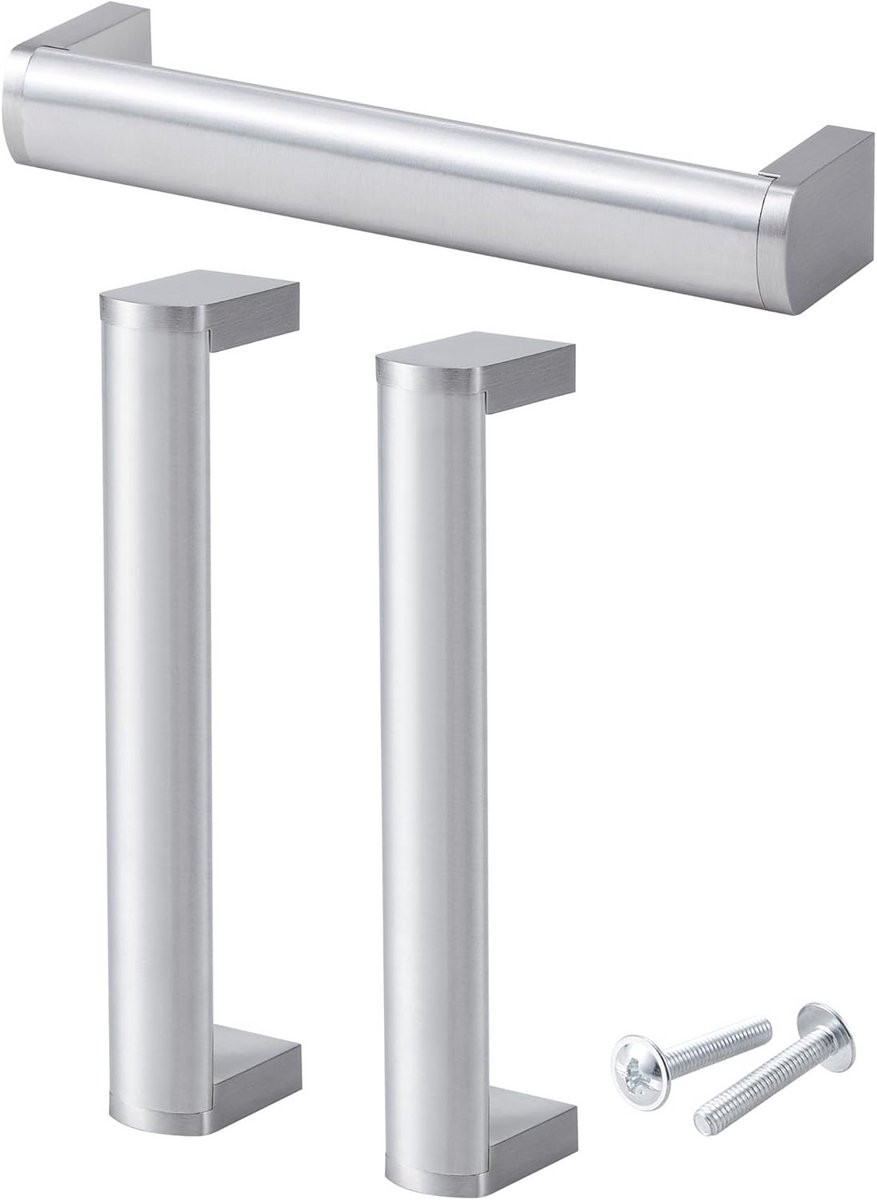 10x Ovale Meubelgrepen RVS - 160 mm Gatafstand - Handgrepen voor Keuken, Kast en Meubels