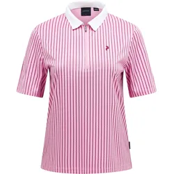 Peak Performance Polo Graphic SS Zip, pink