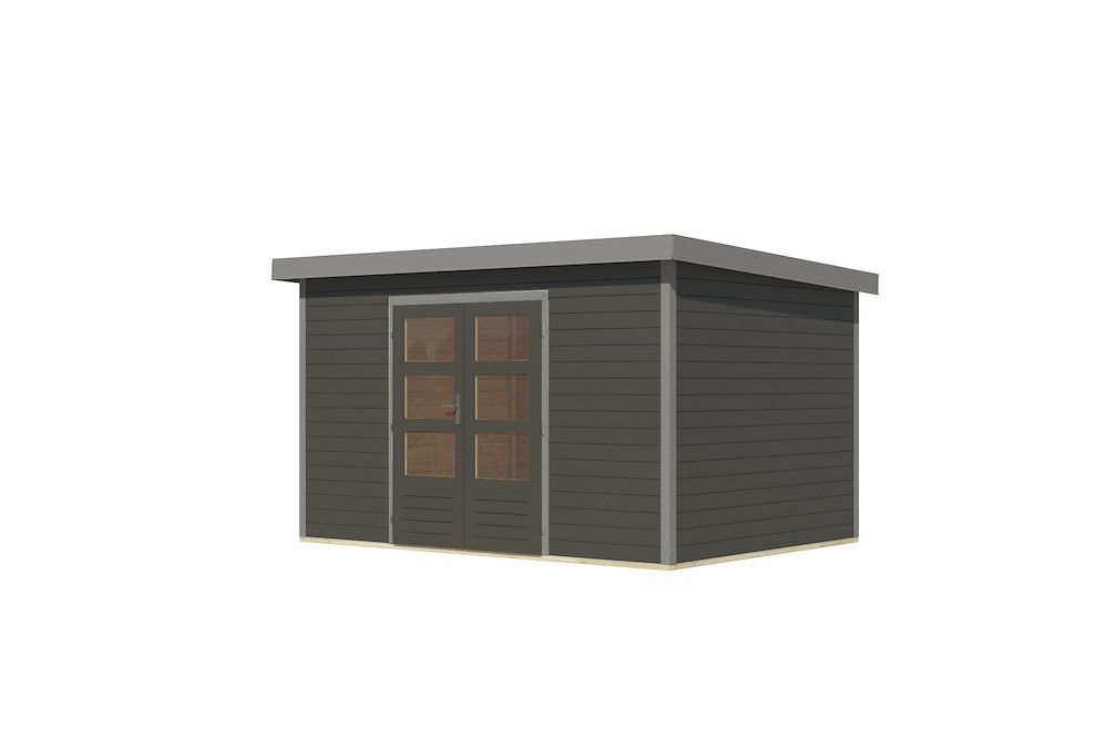 KARIBUHOLZT GH Pluto 7 B 364x244x230cm terragrau graualu 16988301