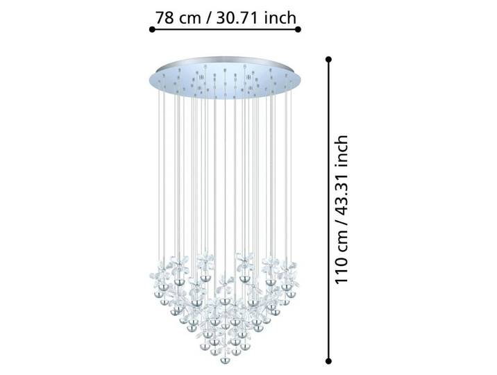 Pianopoli cristal LED lampe à suspendre chrome 43x 2\, 5W