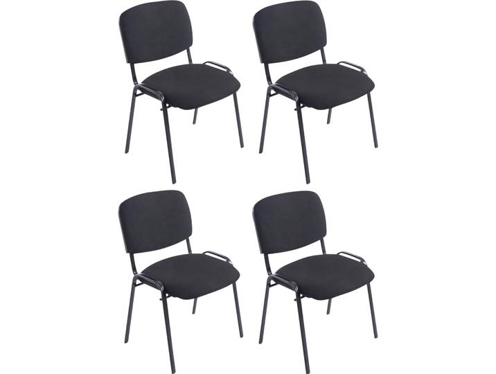 lot de 4 chaises XL Ken tissu