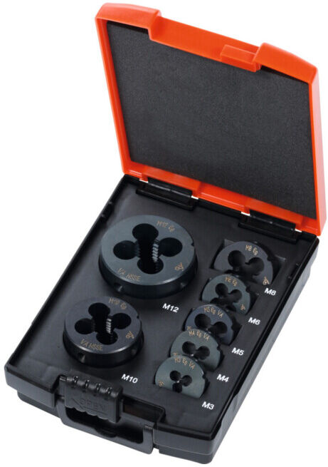 Holex Jeu de filières HSS-E, pour filetages métriques: M3-12 (142735 M3-12)