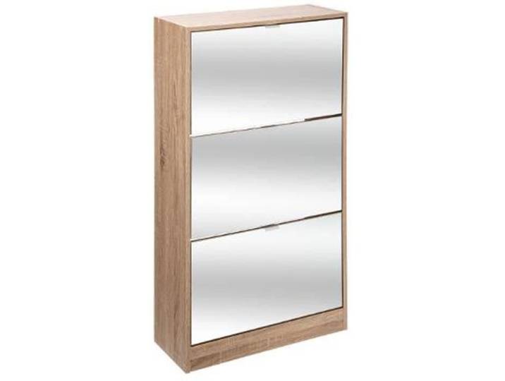 Commode meuble à chaussures coloris naturel - L.59.5 x P.23.3 x H.118 cm