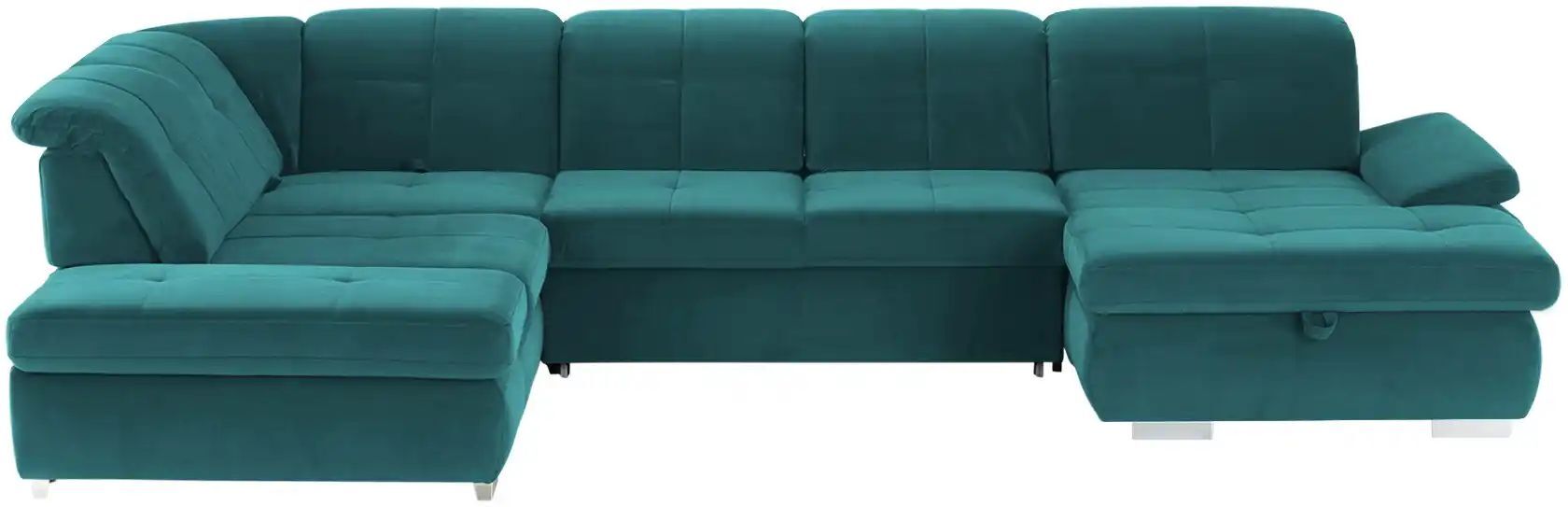 Lounge Collection Wohnlandschaft Mikrofaser  Affair ¦ türkis/petrol ¦ Maße (cm):
