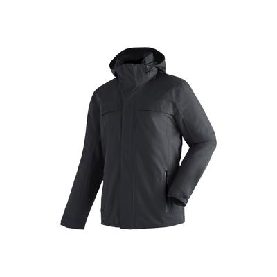 Winterjacke MAIER SPORTS "Peyor M", Herren, Gr. 27, blau (schwarz), 100% Polyester, Jacken Winterjacke, warme Herren Jacke, wattierte Regenjacke, wasserdicht + atmungsaktiv