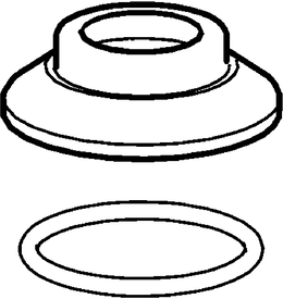 Hansa rosace complète d: 55 mm chromé 59913731