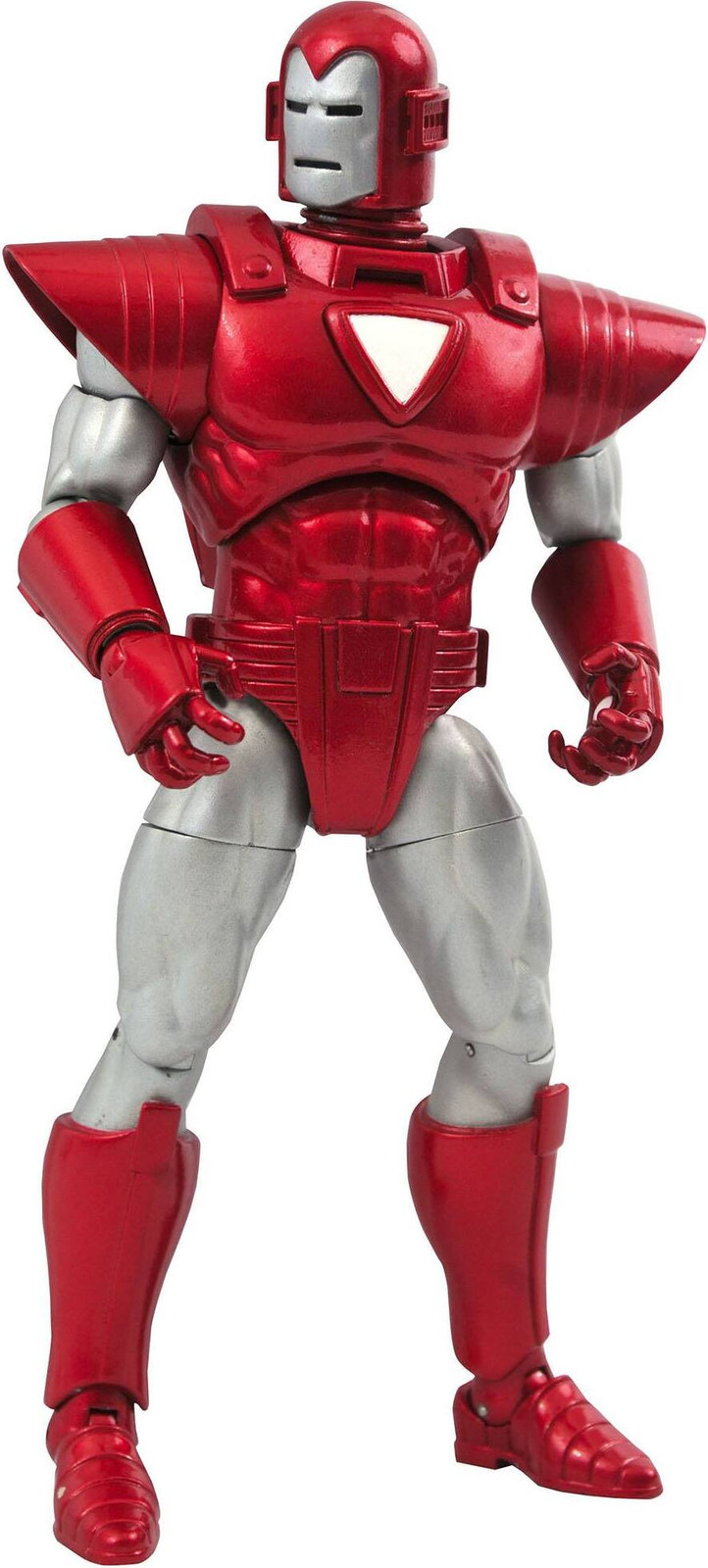 Diamond Select Marvel Iron Man Centurion actiefiguur, zilver, 18 cm