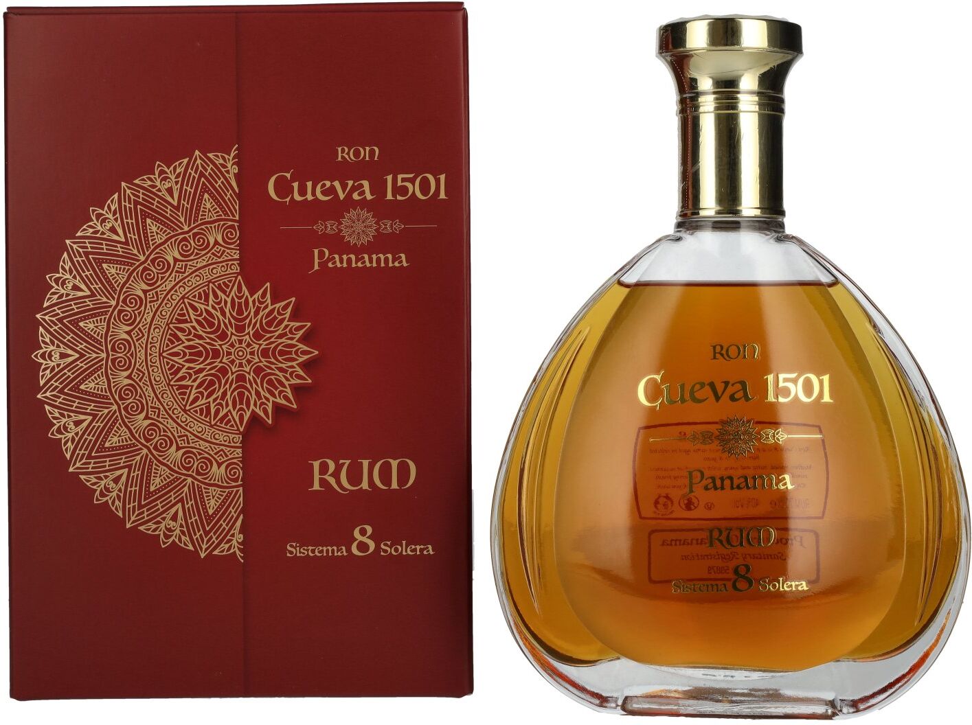 Ron Cueva 1501 Sistema 8 Solera Panama Rum 40% Vol. 0,7l in Geschenkbox