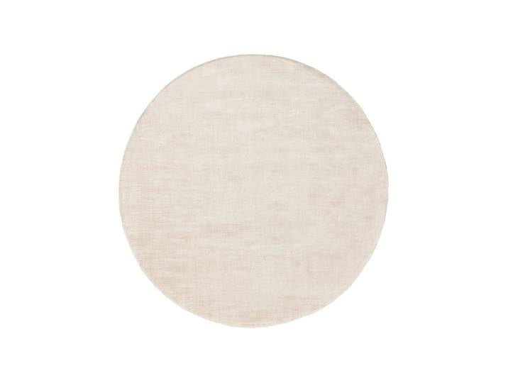 Tapis en viscose rond crème d 120
